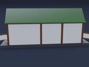 railway stations 3D Model