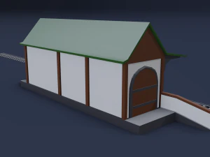 railway stations 3D Model