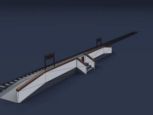 railway stations 3D Model
