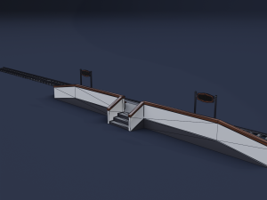 railway stations 3D Модель