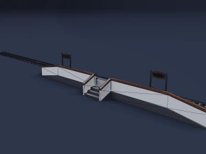 railway stations 3D Model