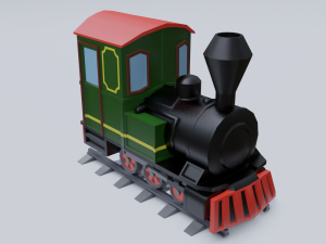 steam locomotive Modelo 3D