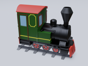 steam locomotive Modelo 3D