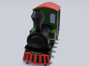 steam locomotive Modelo 3D