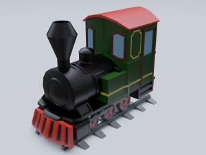 steam locomotive Modelo 3D