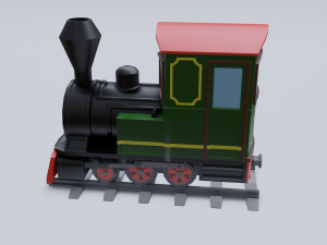 steam locomotive Modelo 3D