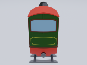 steam locomotive Modelo 3D