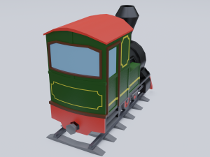 steam locomotive Modelo 3D
