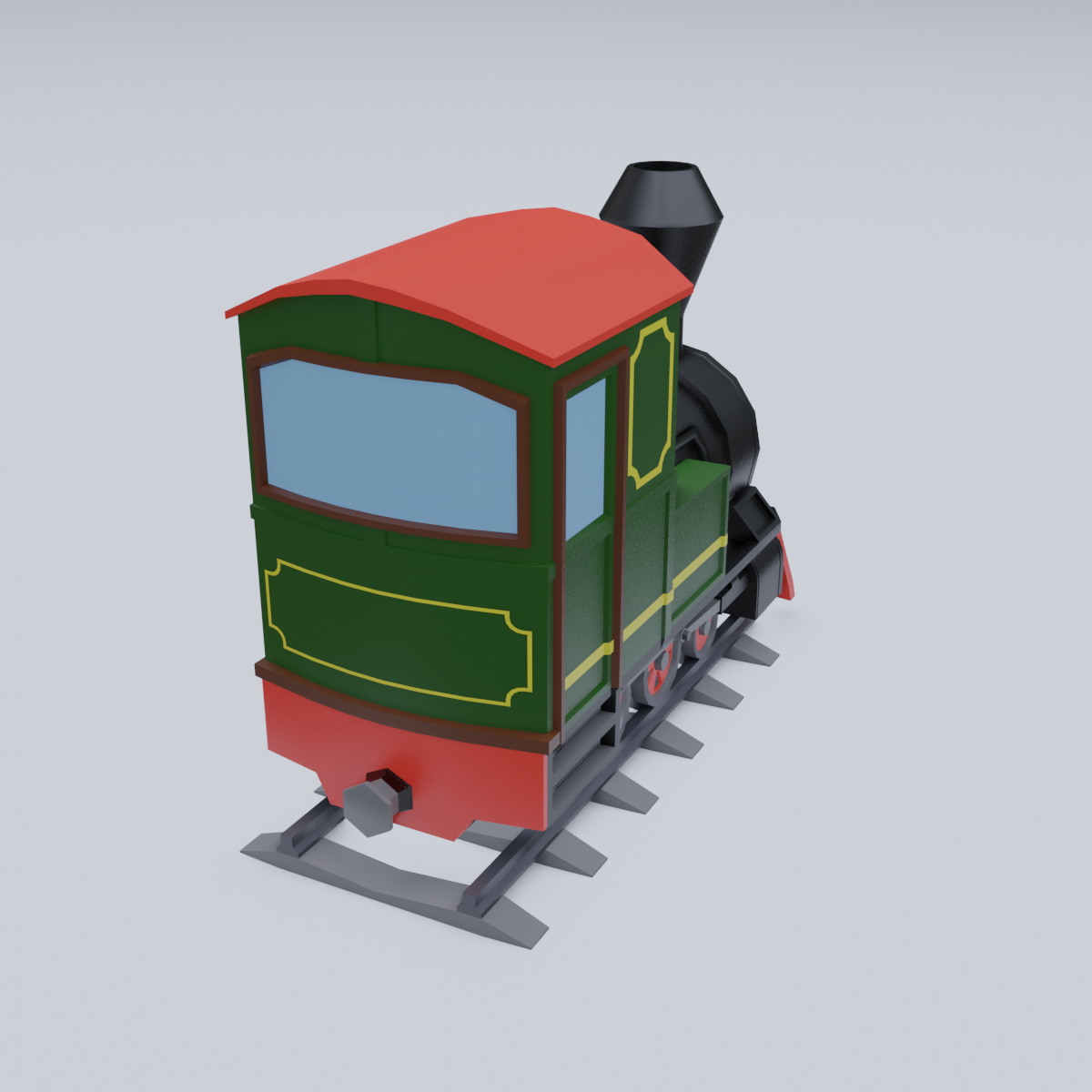 cartoon train toy thomas the tank engine 3D Model in Train 3DExport