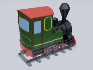 steam locomotive Modelo 3D