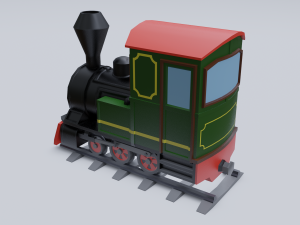 steam locomotive Modelo 3D