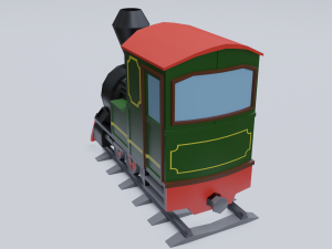 steam locomotive Modelo 3D