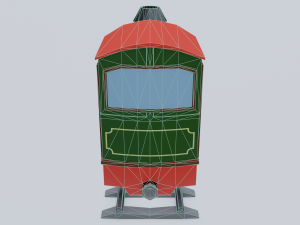 steam locomotive Modelo 3D