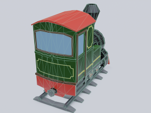 steam locomotive Modelo 3D