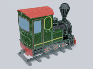 steam locomotive Modelo 3D