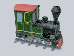 steam locomotive Modelo 3D