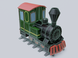 steam locomotive Modelo 3D