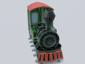 steam locomotive Modelo 3D