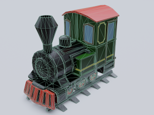 steam locomotive Modelo 3D