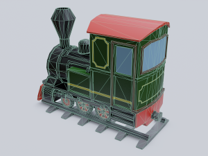 steam locomotive Modelo 3D