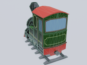 steam locomotive Modelo 3D