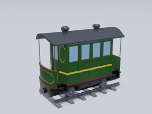 Eisenbahnwagen 3D Modell