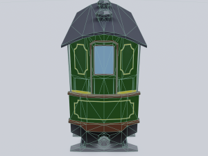 railway carriage 3D Model
