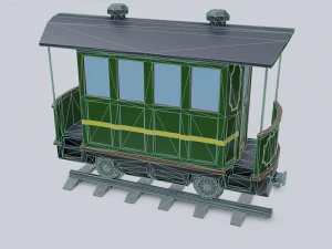 railway carriage 3D Model