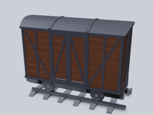 freight wagon Modelo 3D