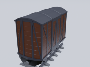 freight wagon Modello 3D