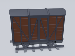 freight wagon Modello 3D