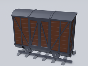 freight wagon Modello 3D