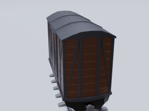 freight wagon Modello 3D