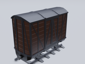 freight wagon Modello 3D