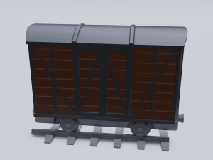 freight wagon Modello 3D