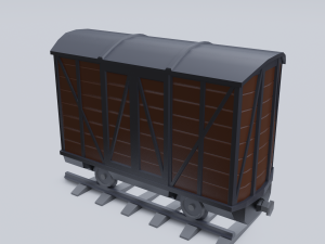 freight wagon Modello 3D