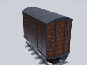 freight wagon Modello 3D