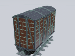 freight wagon Modello 3D