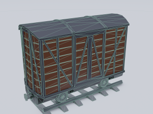 freight wagon Modello 3D
