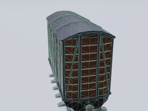 freight wagon Modello 3D