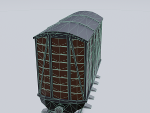 freight wagon Modello 3D