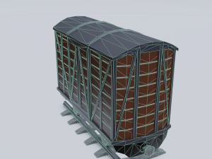 freight wagon Modello 3D