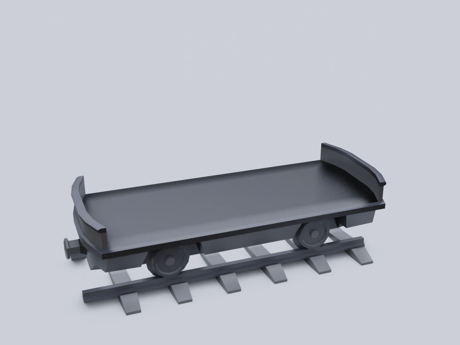 freight wagon 2 3D Model .c4d .max .obj .3ds .fbx .stl .blend