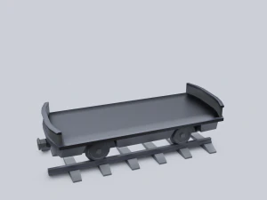 грузовой вагон 2 3D Модель