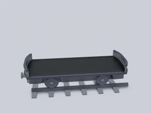 freight wagon 2 3D Model