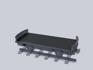 freight wagon 2 3D Model