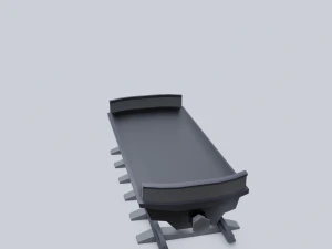 freight wagon 2 3D Model