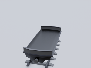 freight wagon 2 Modelo 3D