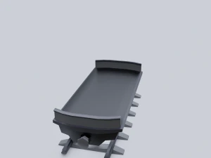 freight wagon 2 3D Model