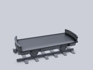freight wagon 2 3D Model